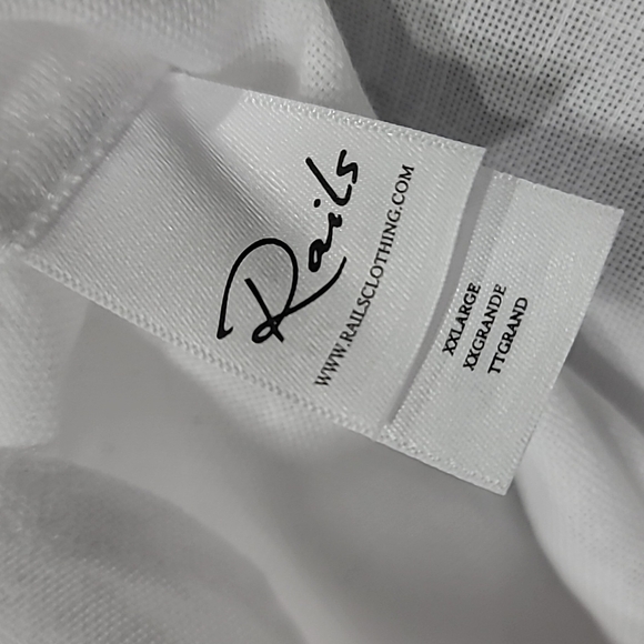 Rails Men's Wyatt White Long Sleeve Button Up Size XXL - Picture 11 of 13